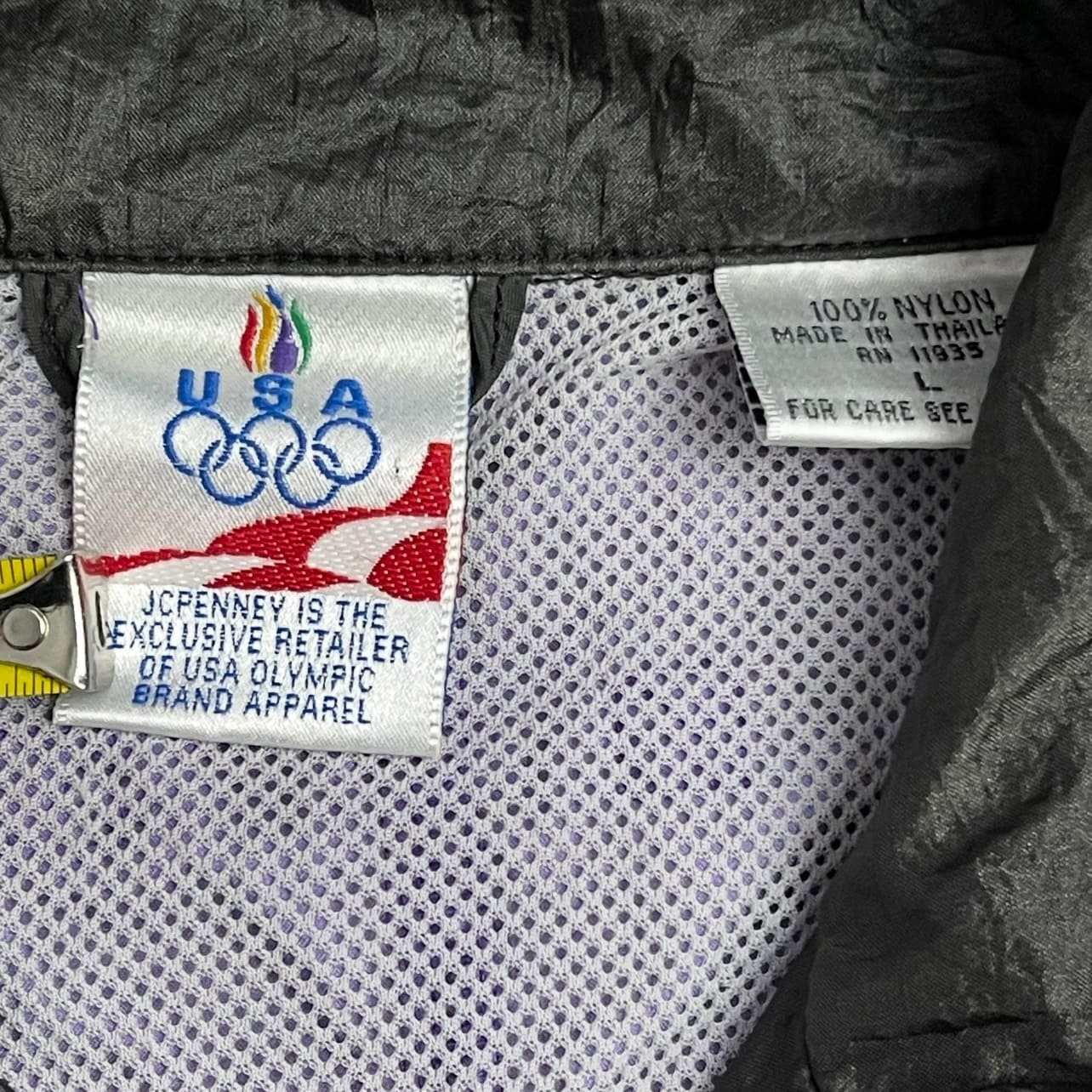 Vintage USA Olympics Windbreaker Full-Zip Jacket - Used