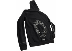 Chrome Hearts Silver Glitter Hoodie Black - Used