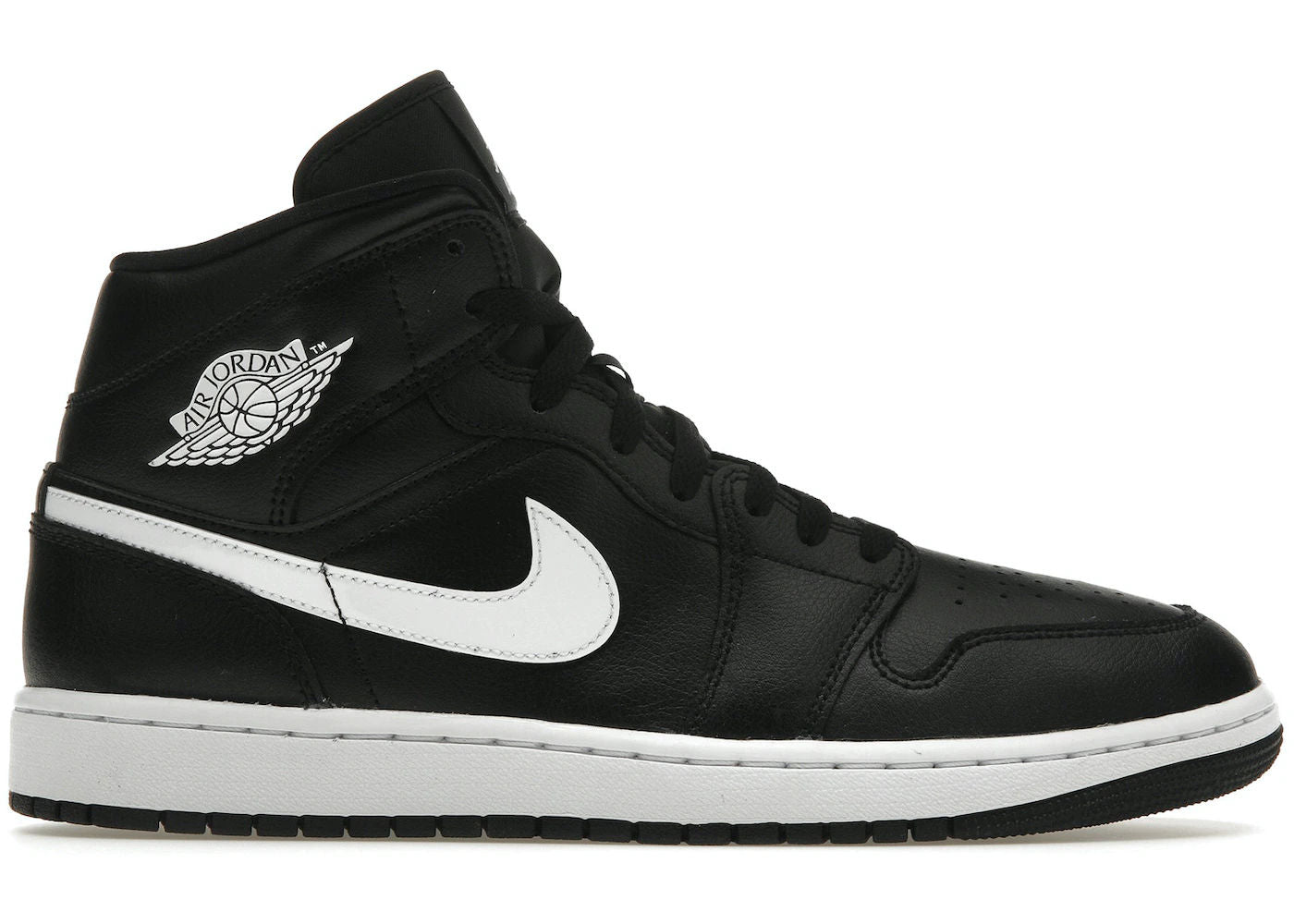 Jordan 1 Mid Black White (Women's)