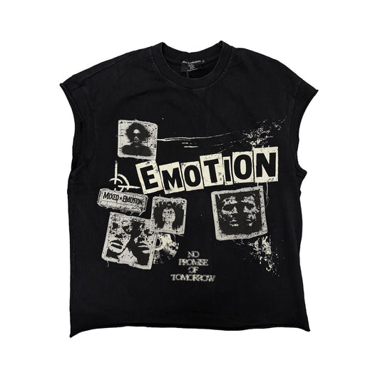 Mixed Emotions 'Newspaper' Sleeveless Tee