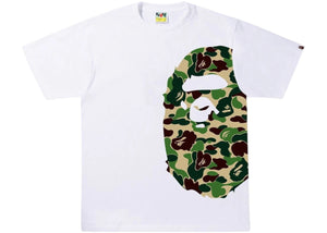 BAPE ABC Camo Side Big Ape Head Tee White/Green