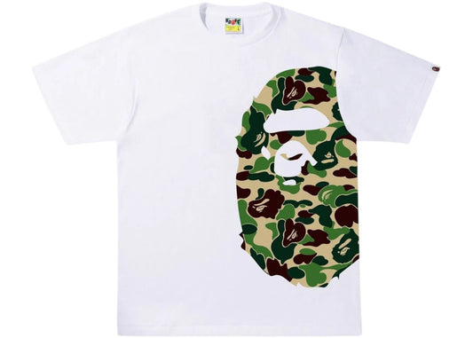 BAPE ABC Camo Side Big Ape Head Tee White/Green