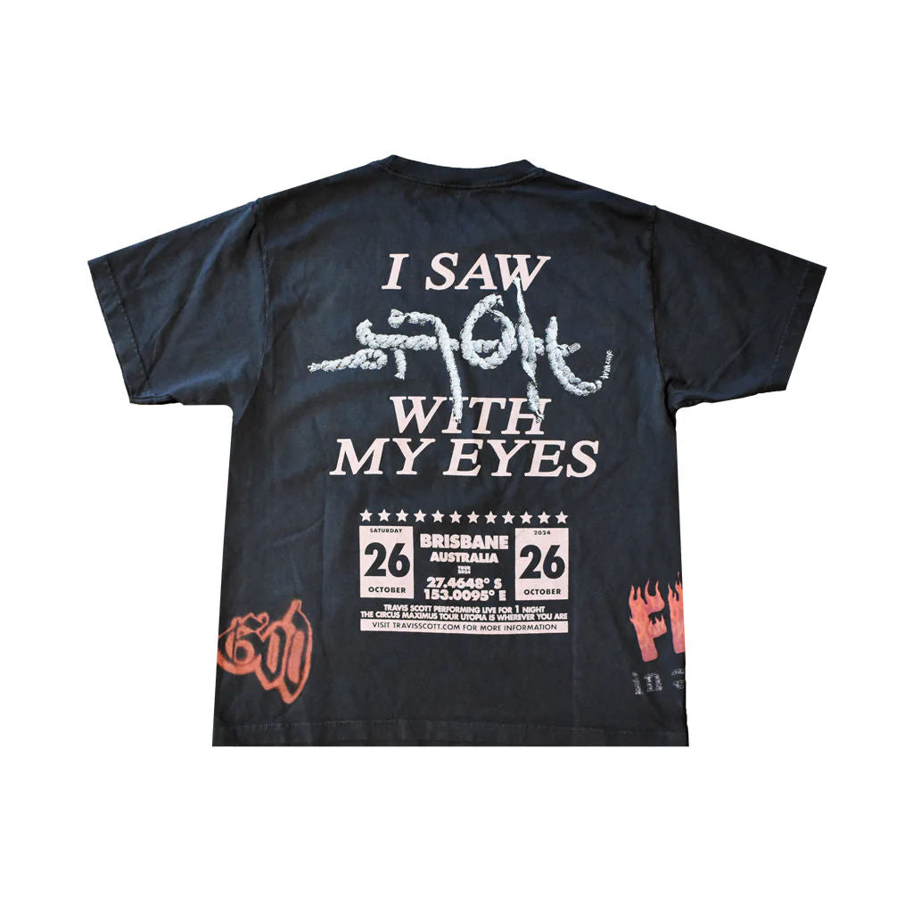 Travis Scott Circus Maximus Australian Tour 2024 Tee (Auckland, New Zeland)
