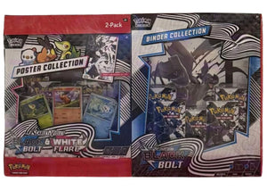 Pokémon Black Bolt & White Flare Poster Collection and Black Bolt Binder Collection Bundle (Sam's Club Exclusive)