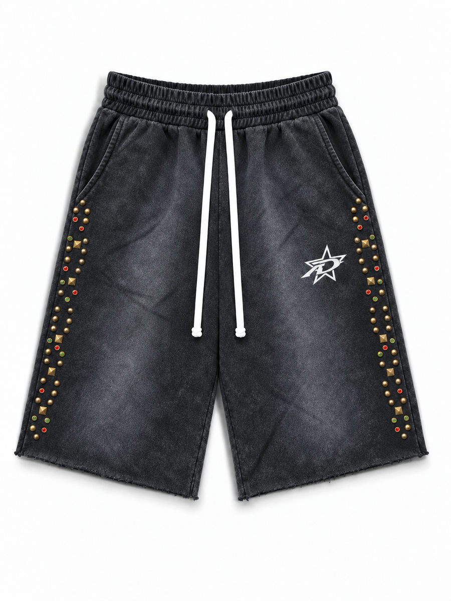 Awoken Dreams Studded Shorts (Black)
