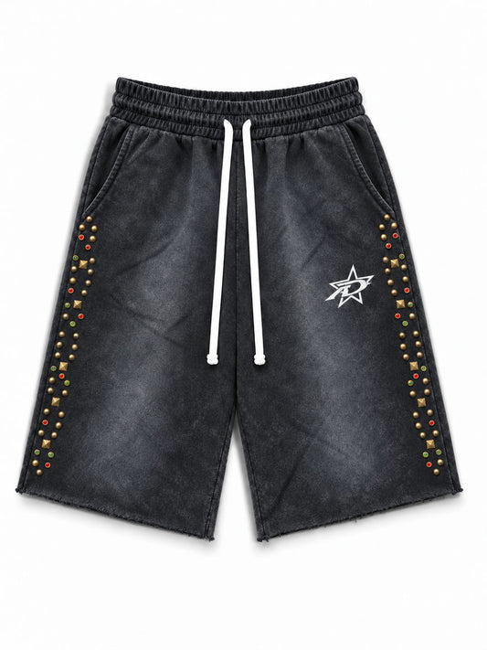 Awoken Dreams Studded Shorts (Black)