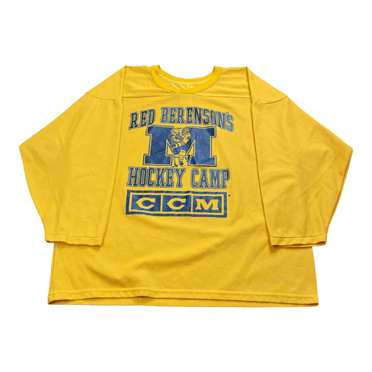 Vintage 1980s Red Berenson's Michigan Hockey Camp CCM Jersey - Used/Worn