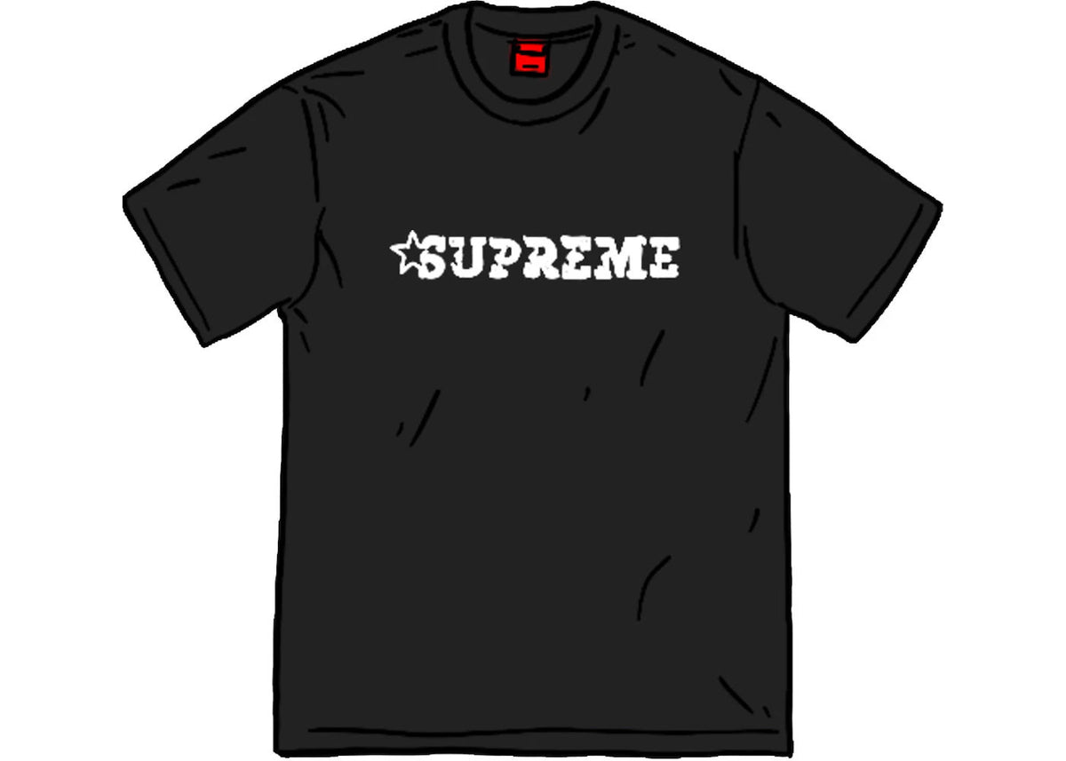 Supreme Star Logo S/S Top Black - Used