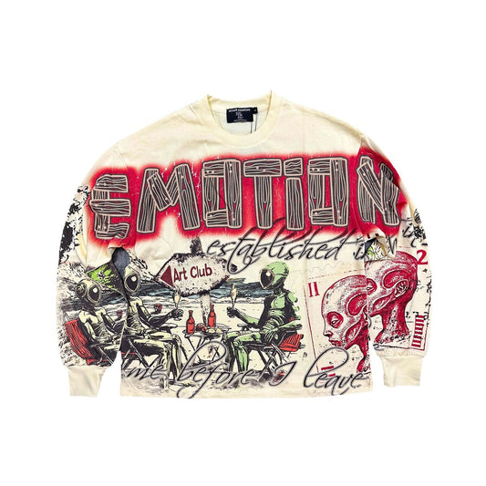 Mixed Emotions Cream 'Art Club' Long Sleeve