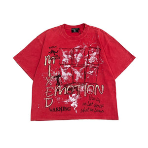 Mixed Emotions Red 'Crimson' Tee