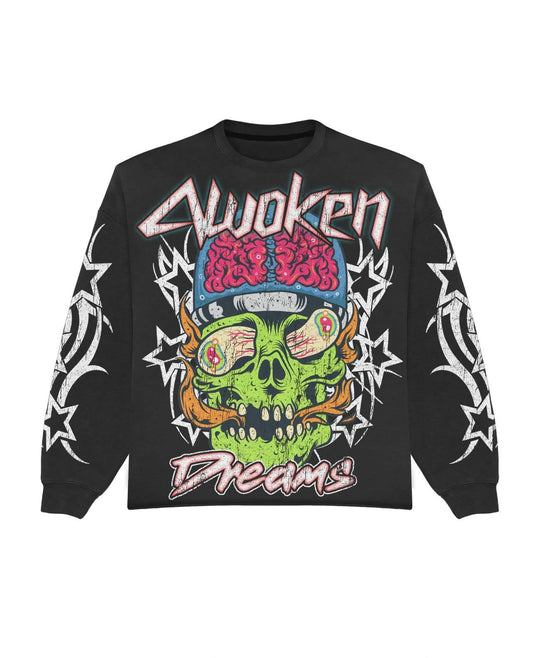 Awoken Dreams Zombie Long Sleeve - Black