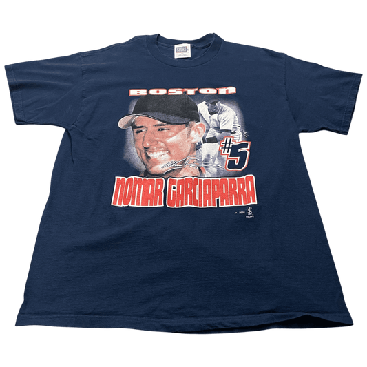 Vintage 2002 MLB Boston Red Sox Nomar Garciaparra #5 T-Shirt - Used/Worn
