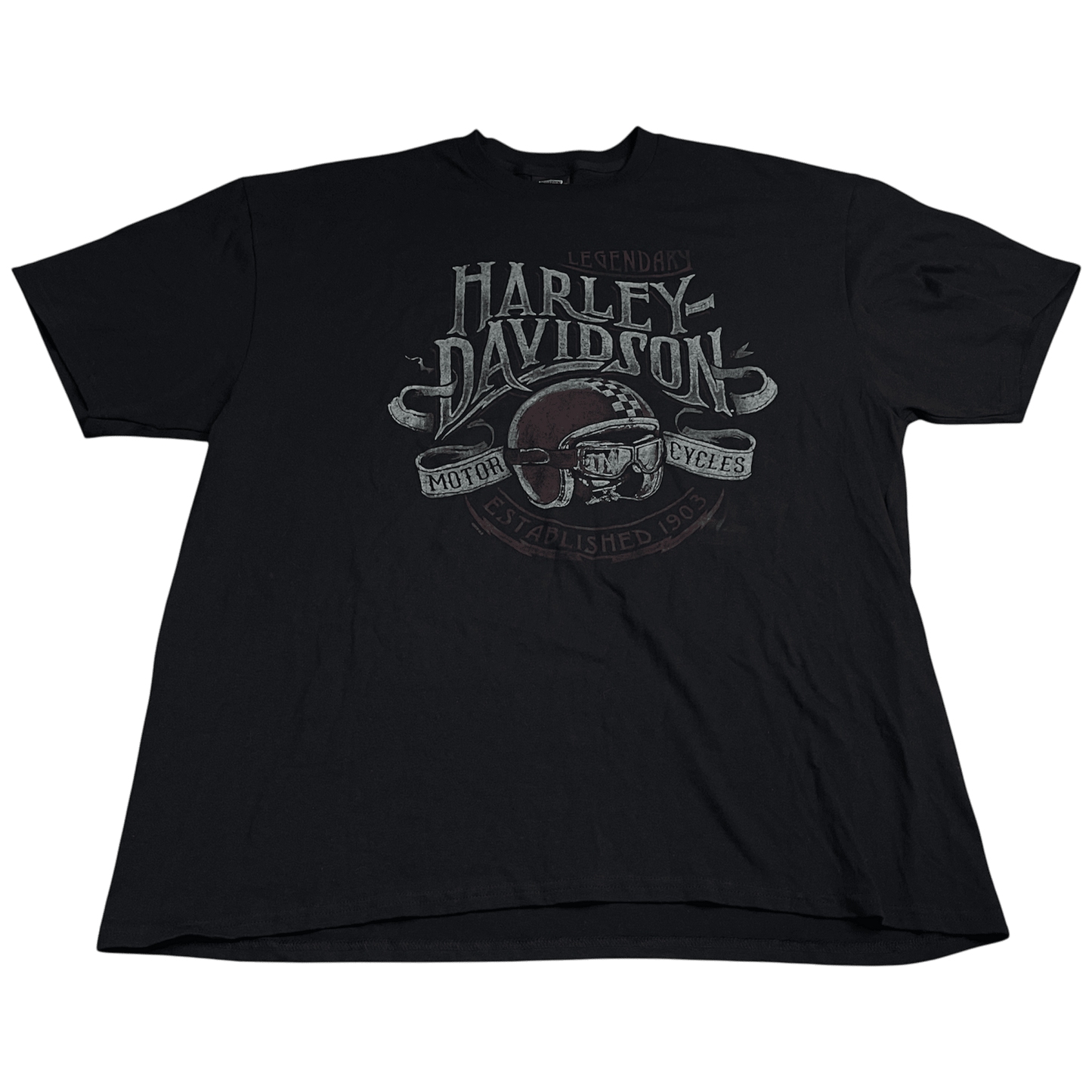 Y2K Harley-Davidson Helmet T-Shirt - Used