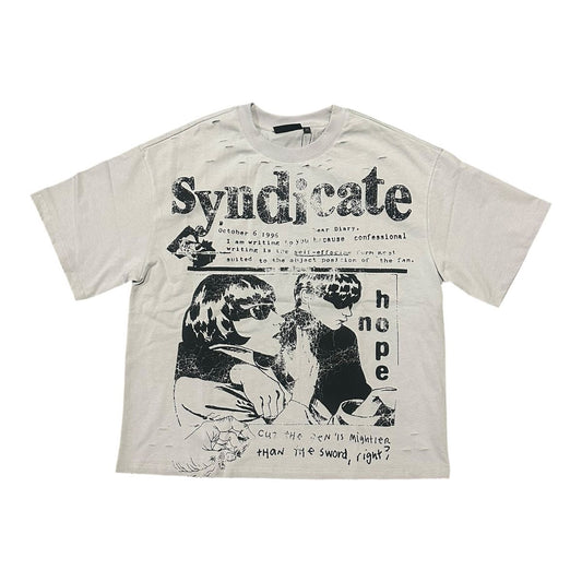 SYNDICATE "HOPE" BOXY TEE GREY