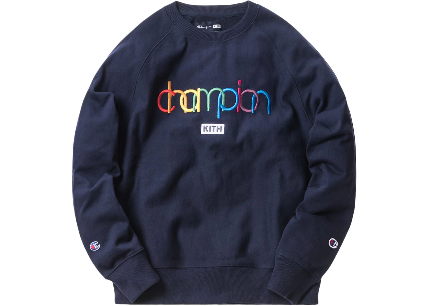 Kith Champion Double Logo Crewneck Navy