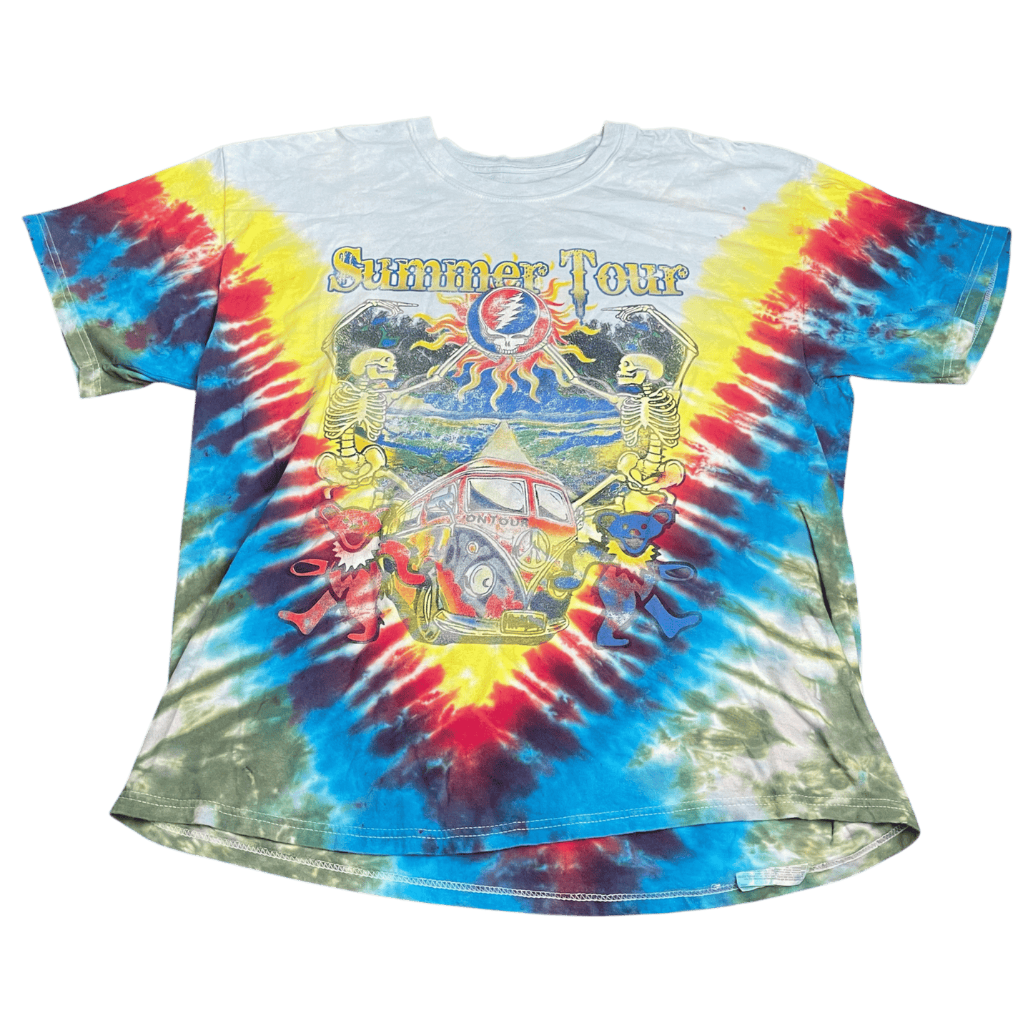 Y2K Grateful Dead Summer Tour Tie-Dye T-Shirt - Used