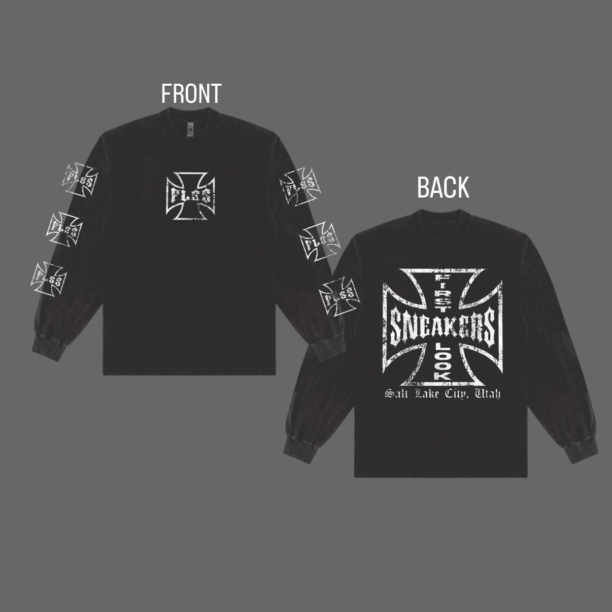 1st Look West Coast Long Sleeve Tee - Pepper
