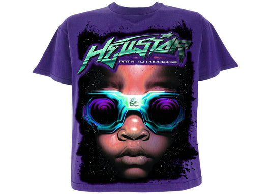 Hellstar Goggles T-Shirt Purple - Used