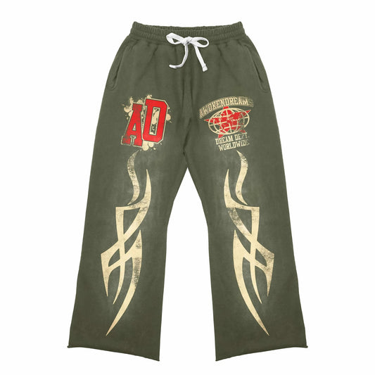 Awoken Dreams Varsity Sweats Olive
