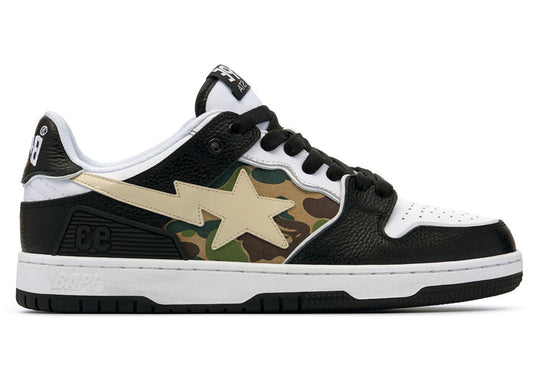 A Bathing Ape Bape SK8 Sta Black White - Used