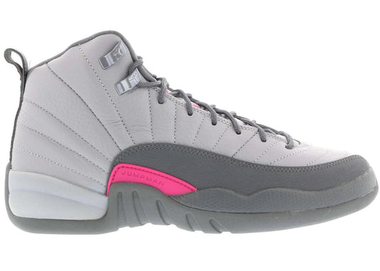 Jordan 12 Retro Wolf Grey Vivid Pink (GS)