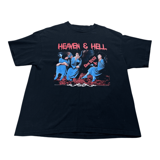 Vintage 2007 Heaven & Hell Grunge Band Tour T-Shirt - Used/Worn