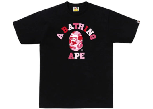 BAPE ABC Camo College Red Camo T-shirt (FW26) Black