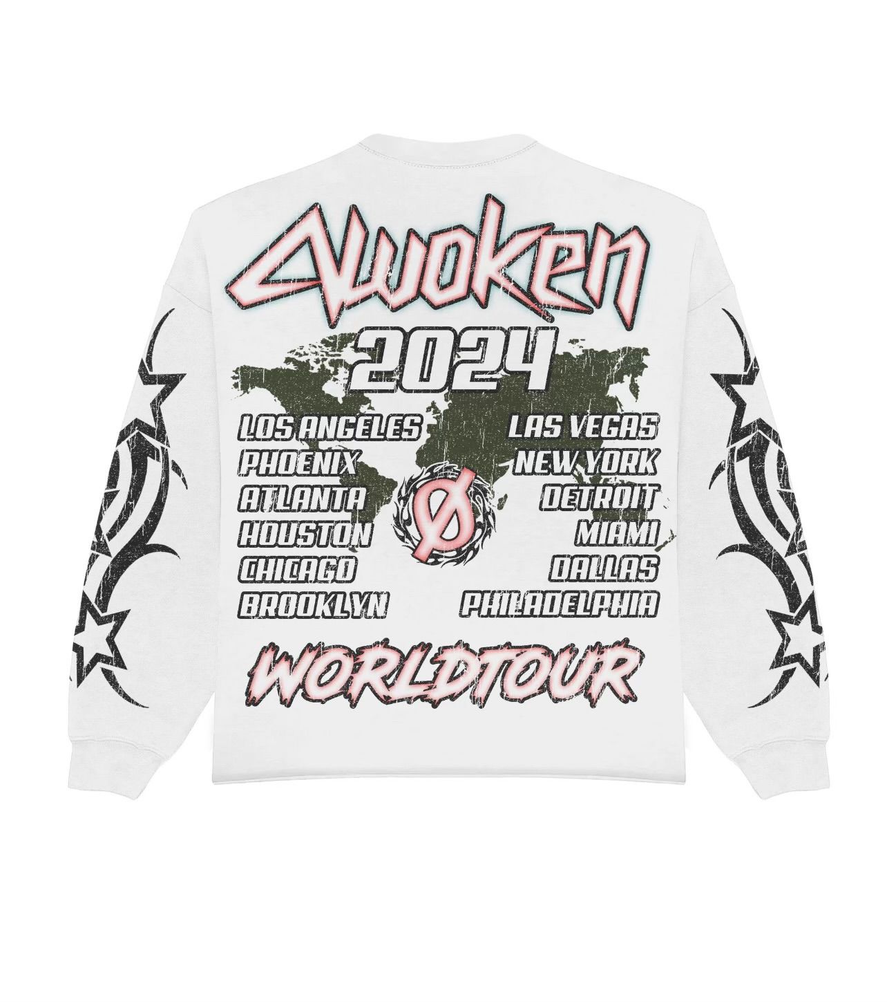 Awoken Dreams Zombie Long Sleeve - White