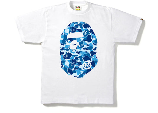 BAPE ABC Camo Big Ape Head Tee White