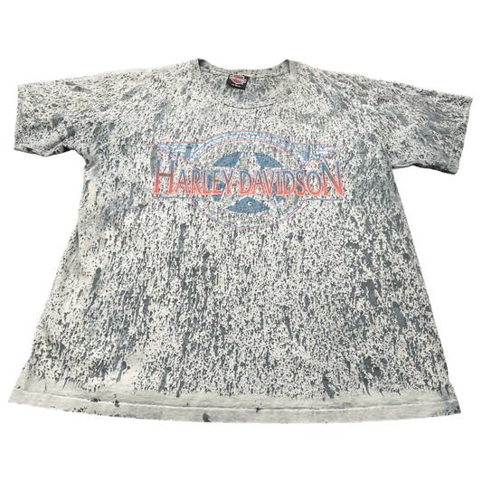 Vintage 1992 Harley-Davidson Dumfries Virginia Acid-Wash T-Shirt - Used/Worn