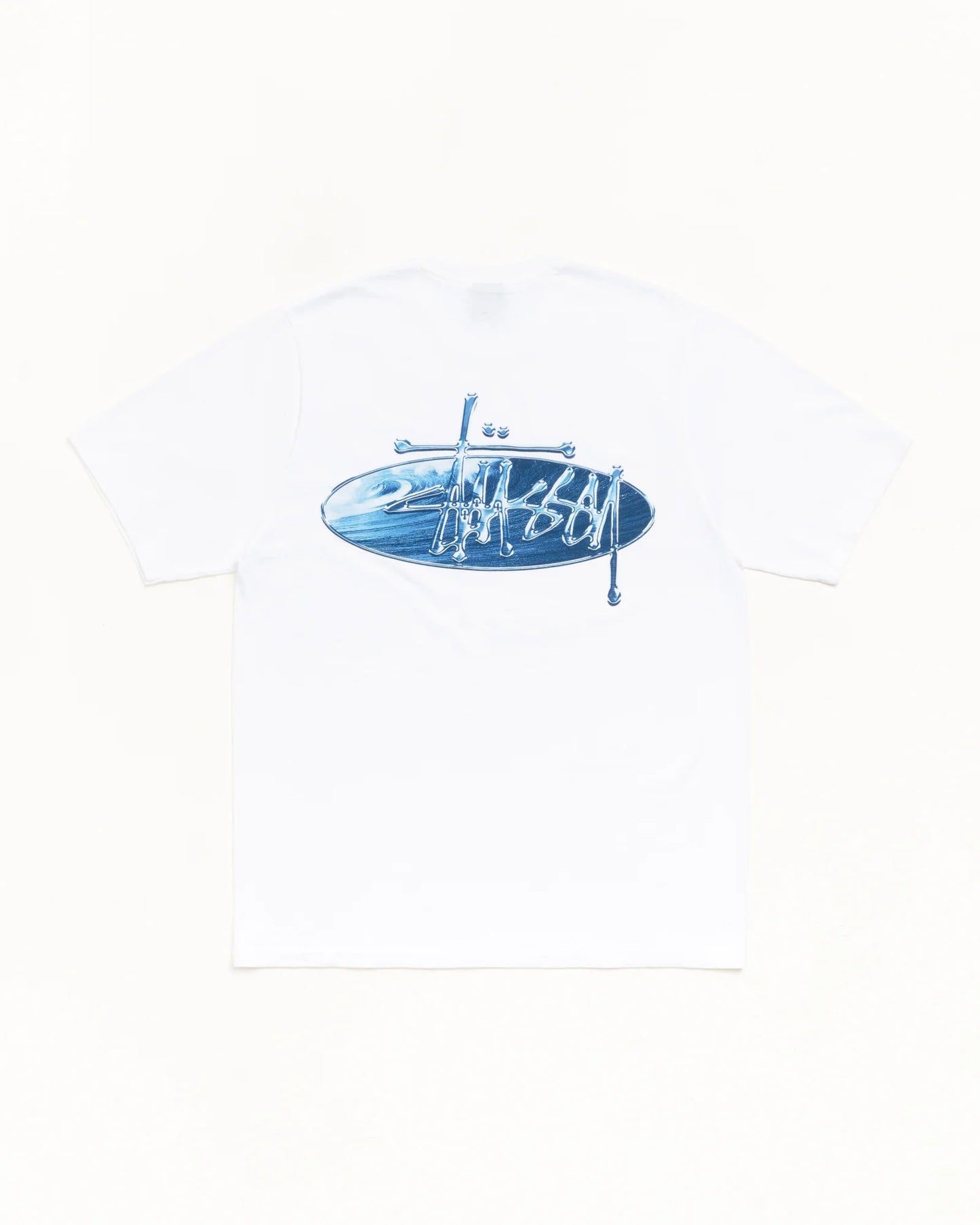 Stuusy Wave Oval Tee (WHITE)