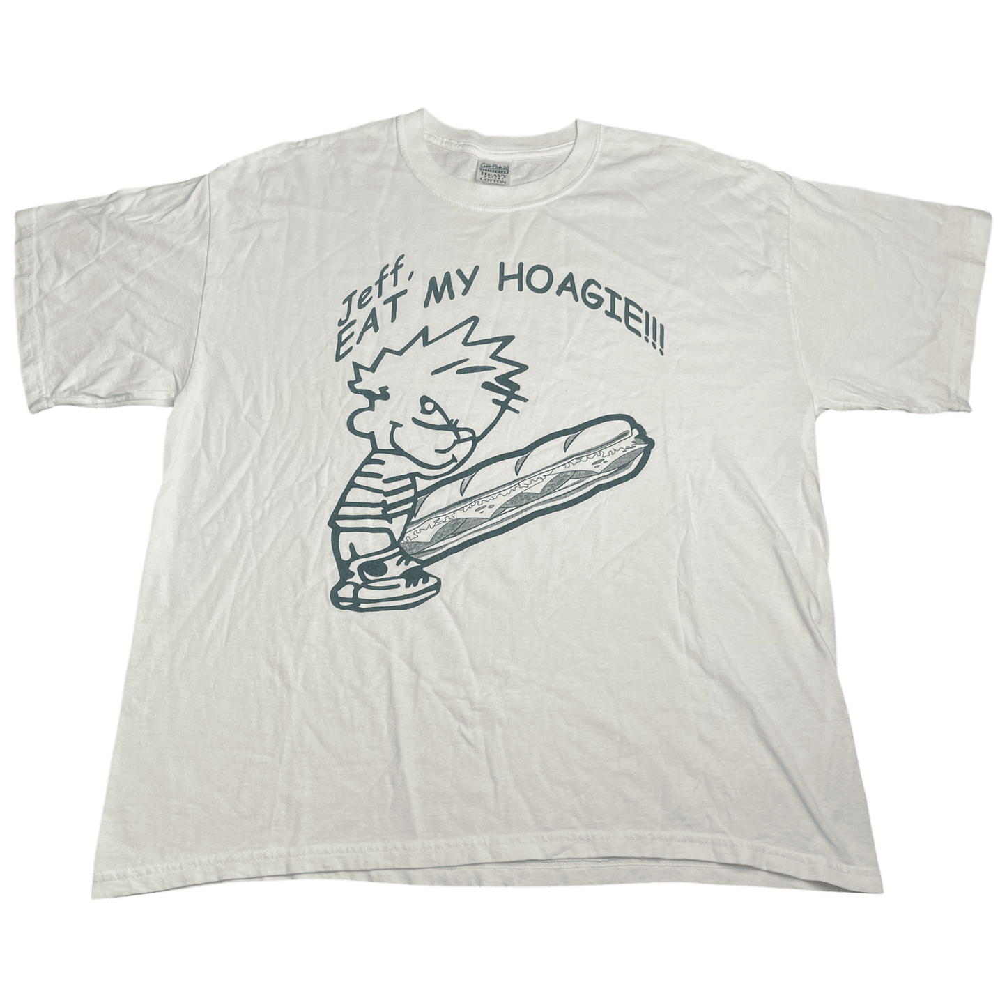 Vintage 90s "Eat My Hoagie" Calvin & Hobbes T-Shirt - Used