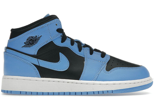 Jordan 1 Mid University Blue Black (GS)