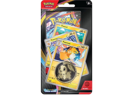 2026 Pokémon Mega Evolution Chaos Rising Pawmot 3 Pack Blister