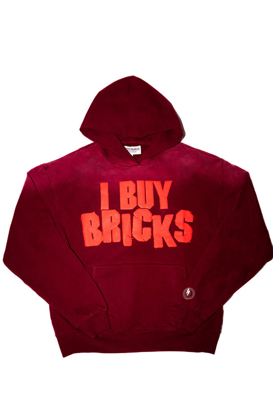 Heavenly Kickz I Buy Bricks Hoodie Red