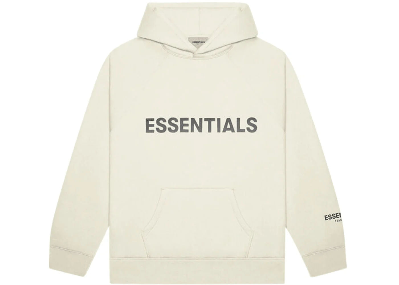 Fear of God Essentials Pullover Hoodie Applique Logo Buttercream