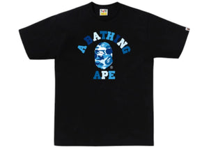 BAPE ABC Camo College Blue Camo T-shirt (FW26) Black