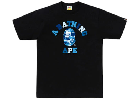 BAPE ABC Camo College Blue Camo T-shirt (FW26) Black