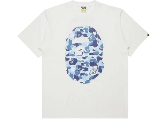 BAPE ABC Camo Big Ape Head Tee White/Blue