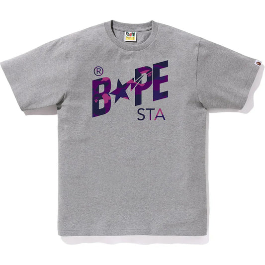 BAPE Color Camo Bape Sta Logo Tee (Grey)