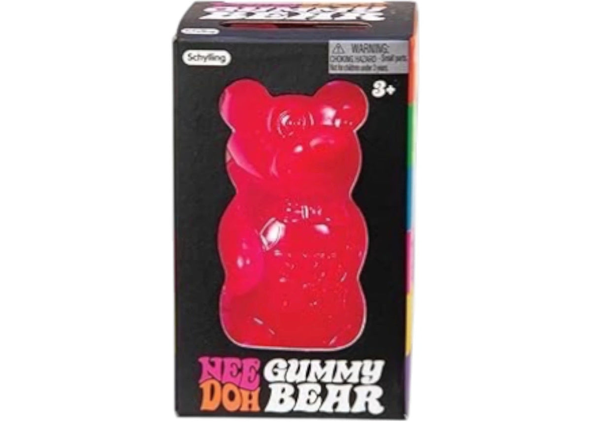 NeeDoh Gummy Bear Squishy Fidget Toy Red