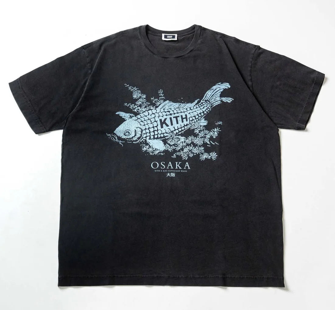Kith Osaka Koi Fish "Vintage Black" T-Shirt