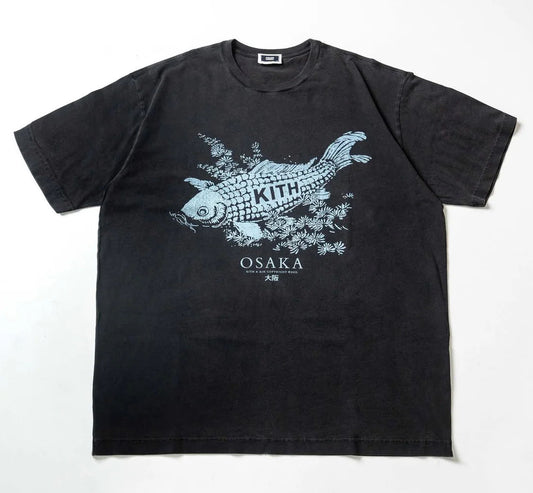 Kith Osaka Koi Fish "Vintage Black" T-Shirt