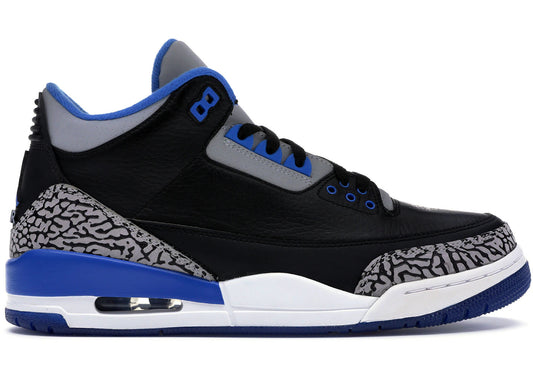 Jordan 3 Retro Sport Blue - Used/No Box
