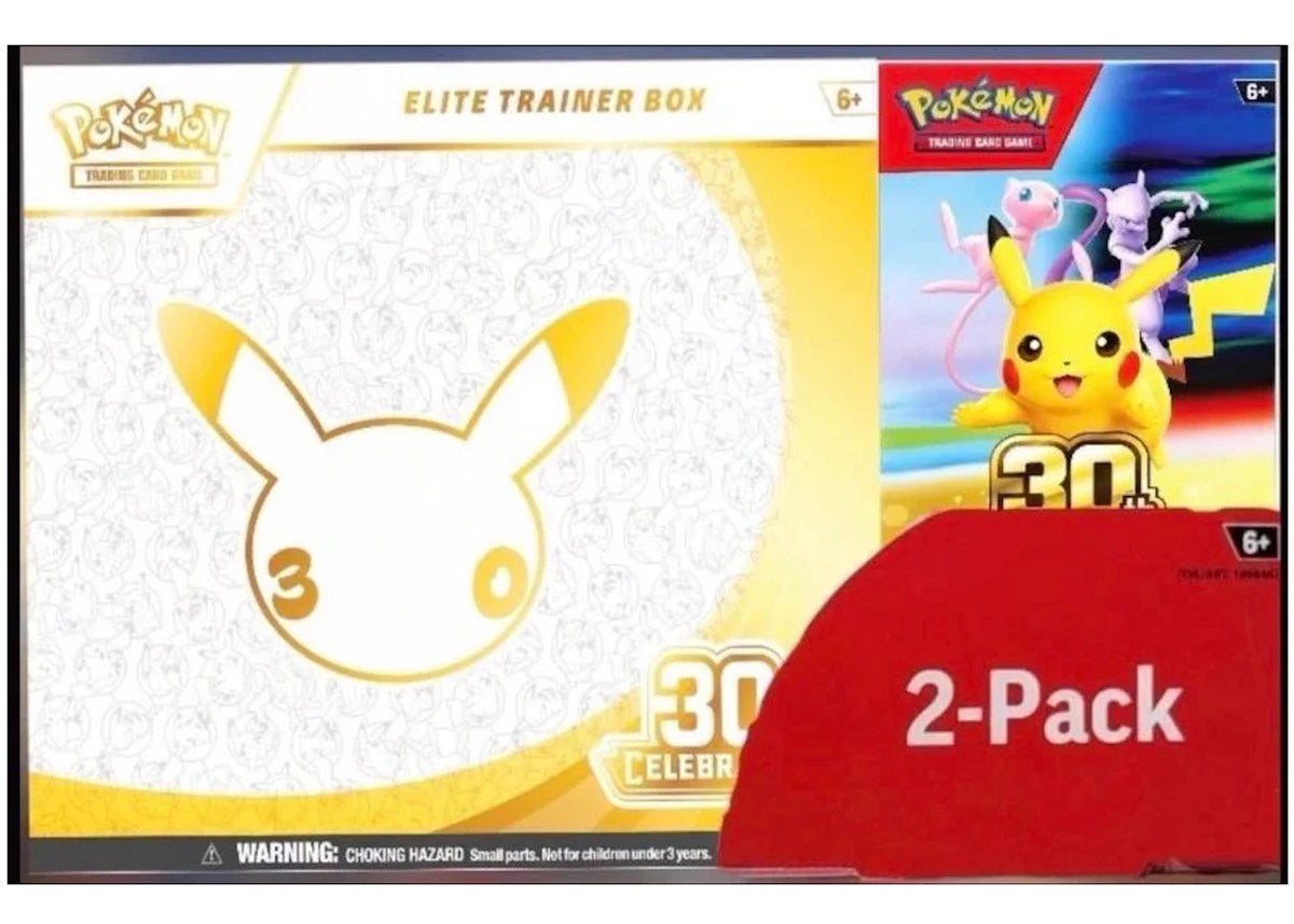 2026 Pokémon Mega Evolution 30th Celebration Elite Trainer Box & Booster Bundle Costco 2-Pack
