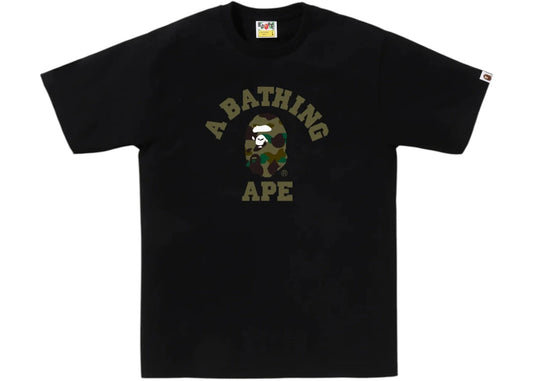 BAPE 1st Camo College Tee (SS26) Black/Green