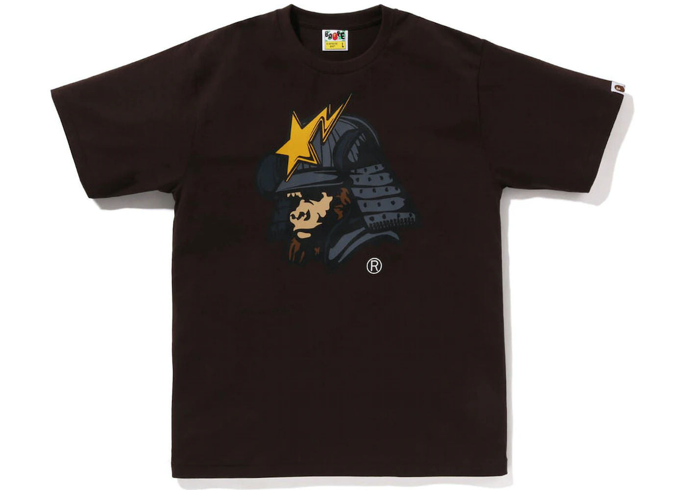 BAPE General Kabuto Tee Brown