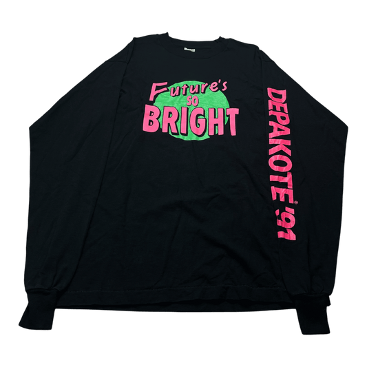 Vintage 1991 "Future So Bright" Neon Long-Sleeve T-Shirt - Used