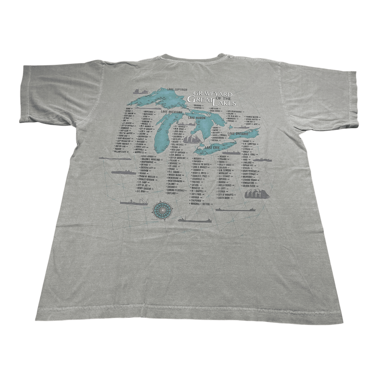 Vintage Ohio Graveyard of the Great Lakes T-Shirt - Used/Worn