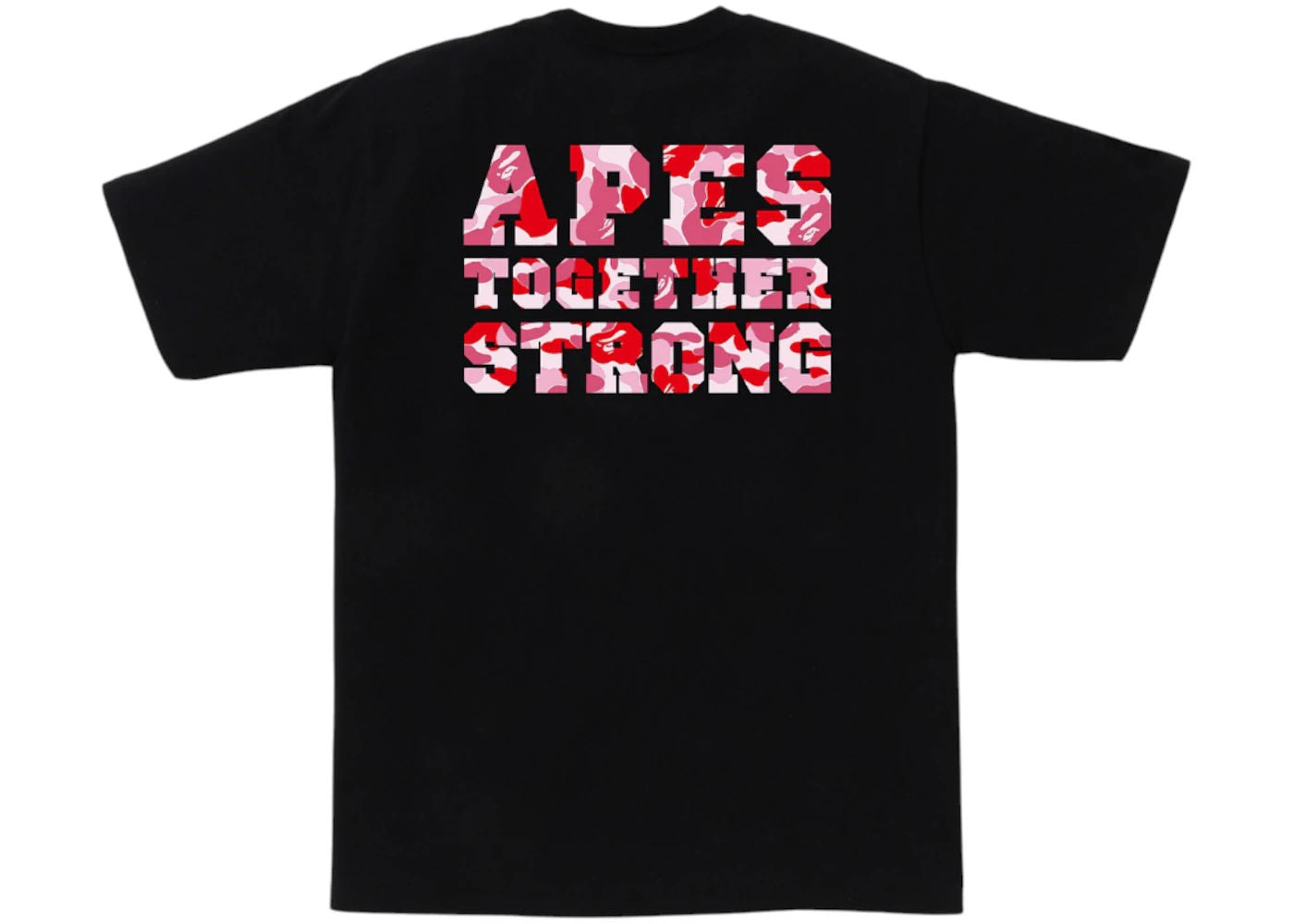BAPE ABC Camo College ATS Tee Black/Pink